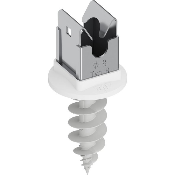 Niro-Clip-Schnapphalter V2A, Ø 8mm Typ B