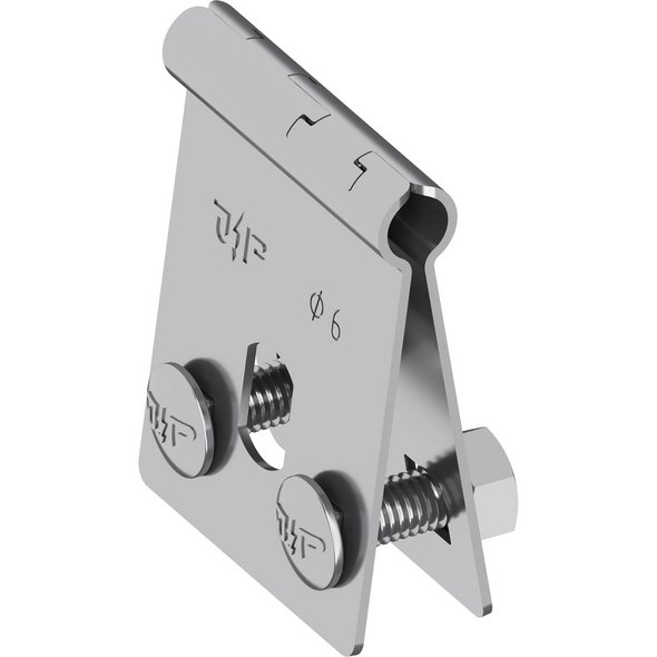 Seilsicherungsklemme V2A, Ø 6 mm